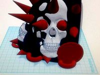 Spikey Scull Palderon by Sexygamerchickxoxo