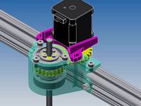 3Drag Central z-axis with trapezoidal leadscrew, (Velleman k8200) by fede27