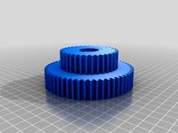 55/35 special gear set for pi approximation on Harrison lathe by nglasson