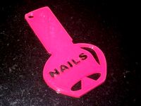 Nail Artist pendant or keychain by tenebro
