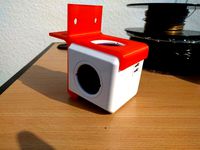 Powercube mount for 40x40 extrusion beams and flat surfaces by Ariehh