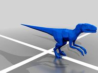 Velociraptor and trex by johnboyjr