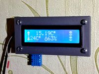 Box for home termometr on Arduino Pro Mini with LCD 1602. by S_Frist