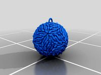 Zika Virus X-mas Ornament by Triangle3D