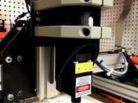Laser mount for Makita spindle holder with snap on bracket and smoke-shoe by elni