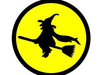 Witch Moon Refrigerator Magnet - Halloween by wslab