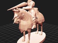 Horseback Mounted Knight by Cliffork