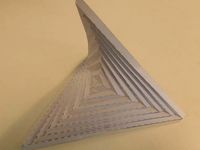 Origami Parabolic Shape from a paper square by Yngel