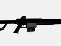 Sci-Fi Sniper Rifle prop by PaperScarecrow