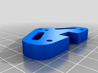 Prusa I3 X 5500mW Laser diode Support/Mount (minimal) by SantiMZ