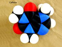 Space-filling molecular models: Caffeine Adventure Set by Harfigger