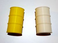 Oil Drum / Barrel - Model Scenery / Terrarium / Fish Tank Decoration Prop by cncartist