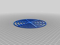 Concentric circles - test for delta printers bed alignment by sharanchius