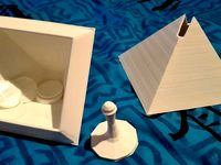 Cube coin box with '1 free 3d print' coin by Thelastreturn