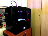 D-Bot Panel stand-offs and 20x20 T-Slot extrusion spool holder. by markdoll01