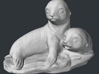 Baby Sea Lions by MustangDave