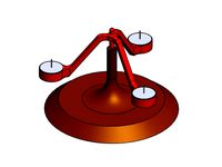 Pendulum Candle Holder (Porta velas de Péndulo para 3 velas de Té) by memoretirado