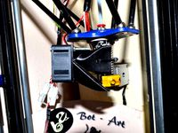 Vertical fan variant of 2-in-1 fan duct: extruder and filament cooler for E3D V6 by Paxy