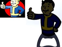 Fallout Vault Boy/Girl Bottle Openers by BlueFenix