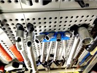 Tubular Angled Socket Wrench holder for pegboard by Goofy34