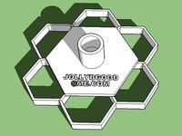 Hex Grid Stamp for Clay, Foam Board, Etc. by Jollybgood