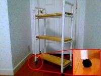 Caster mounting example of water pipe furniture by arrowmeiwaracing