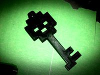 8-BIT Styled Skull Key(ring) by triton_9