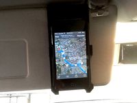 Sun Visor holder for iphone 4 VW Polo 2013 by jzvxl5efs