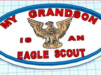 Trailer Hitch plate Eagle Scout Grandson by Hobby2