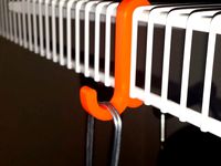 Snap in hook for ClosetMaid wire shelving by Jvanier