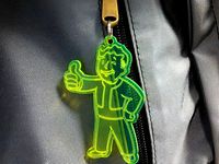 Fallout Keychain Laser cut by kingdiegada