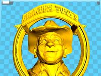 Grandpa tony wood bust by CreateCafe3D