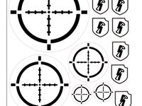 bolt action templates laser cut SS hitlerjugend pinned tokens by hendrikdc