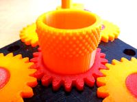 Knurled Center Knob for Napier Deltic Engine Model by zefram by ryonsherman