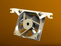 FT Kossel 2020 - 80mm RAMPS Cooling Fan Bracket by EvanL