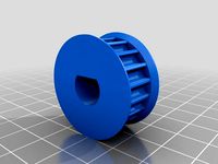 HTD 5M 18 Tooth 9mm pulley with D-lock by Offline