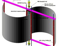 Wind Mill - Aluminium and PETG by viorelspinu