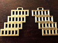 Rectangle Hole Earrings by jchun444