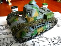 Almost Renault FT tank model ;) by Kuuczoo