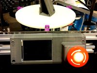 Kossel LCD housing for 2.8 inch LCD with touch screen + Emergency Button by gingko