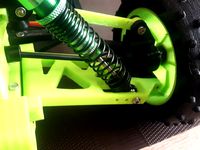 Wishbone rear, front and turnbuckles 2mm shorter for open rc truggy by WnukuLaboratory