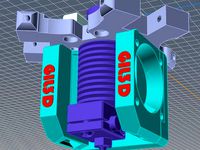 Low noise  E3D V6 Fanduct  by GIL3D
