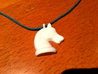 Horse head pendant remix by Hvmhvm