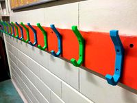 Coat And Backpack Hook by Firstlayerdesign