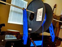 Alunar Prusa i3 (A8) Frame Mounted Spool Holder by doctriam