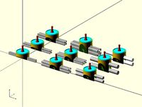 Customizable Spool Holder Base for Different Size Aluminum Extrusions by GeoDave