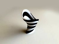 Zebra Vase (Dual Extrusion / 2 Color) by David_Mussaffi