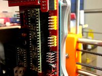 Arduino MEGA + RAMPS holder (T-slot frame) + K8200 rail adapt by Perla