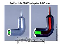 Swiftech MCP655 pump adapter 7.5mm v1 by Myke974