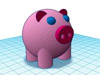 Don't Go Bacon My Heart - pig with heart shape tail by BiznisKitty
